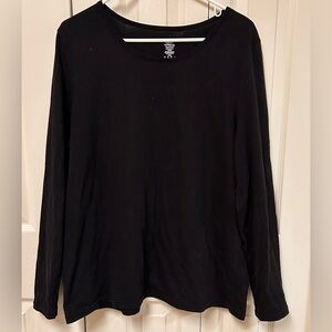 Fruit of the Loom Beyond Soft Black Long Sleeve Tee